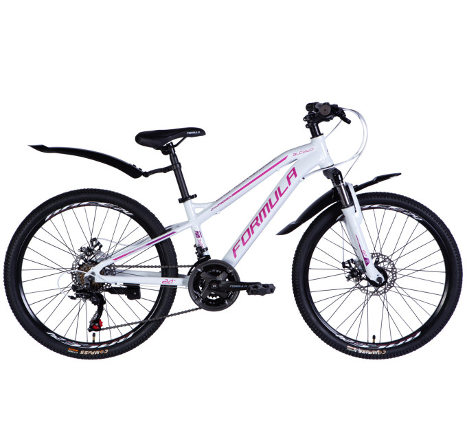 Велосипед AL 24" Formula BLACKWOOD DD FR рама-12,5" біло-рожевий 2026