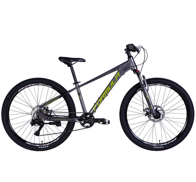 Велосипед AL 26" Formula ZEPHYR 3.0 DD CS рама-14" серый с зеленым 2026