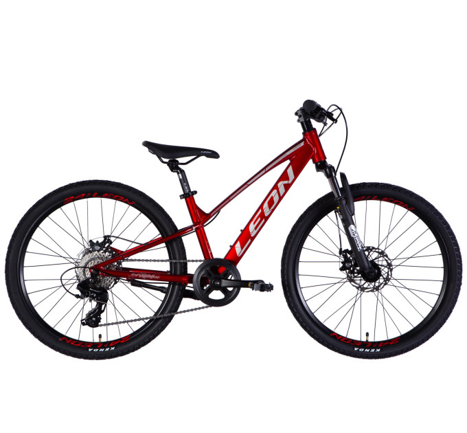 Велосипед AL 24" Leon JUNIOR DD CS рама-12" червоний 2025
