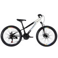 Велосипед ST 24" SPACE MARS DD FR рама-11" чорний з білим 2026