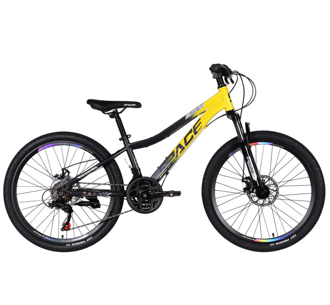 Велосипед ST 24" SPACE AURORA DD FR рама-12" жовто-чорний 2026