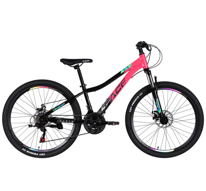 Велосипед ST 26" SPACE AURORA DD FR рама-13" рожево-чорний 2026
