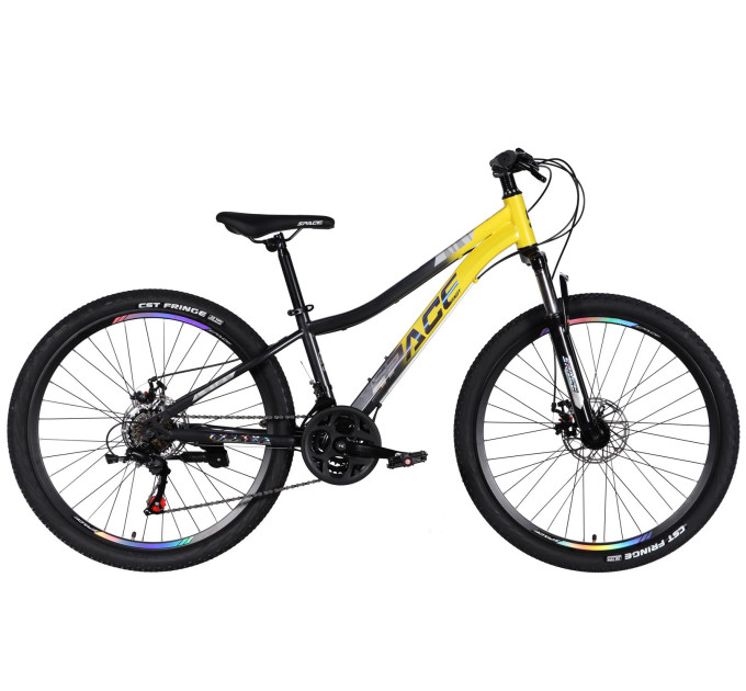 Велосипед ST 26" SPACE AURORA DD FR рама-13" жовто-чорний 2026