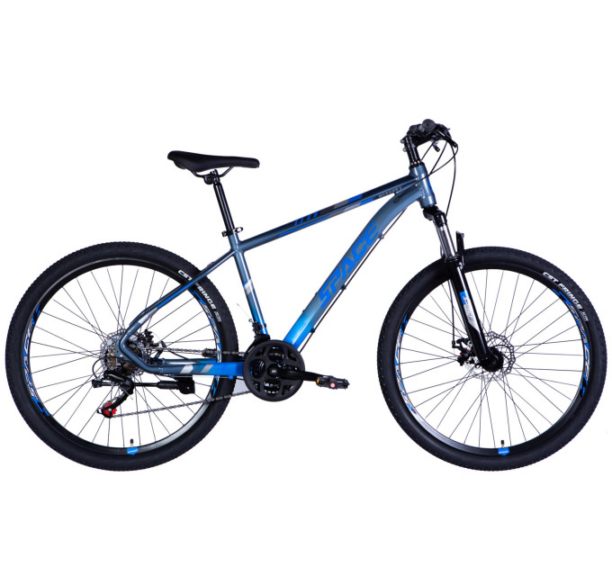 Велосипед AL 27.5" SPACE MERCURY DD FR рама-17" серо-синий 2026