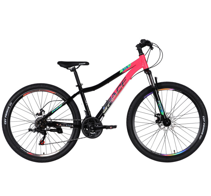 Велосипед ST 27.5" SPACE AURORA DD FR рама-15" рожево-чорний 2026