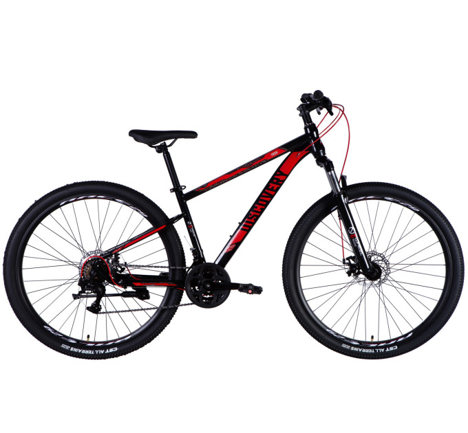 Велосипед ST 29" Discovery TREK DD FR рама-16" черно-красный 2025