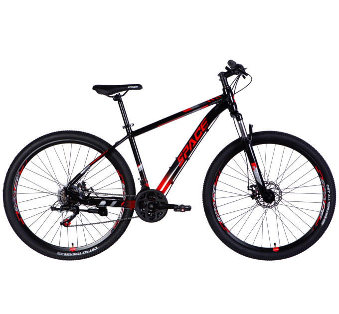 Велосипед AL 29" SPACE MERCURY DD FR рама-18" черно-красный 2026