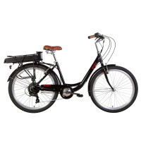 Електровелосипед 26" RUBY 500Вт 48В редуктор. 12.5Ач з крепл. до багажн. Електровелосипед 26" RUBY 500Вт 48В редуктор. 12.5Ач з крепл. до багажн.