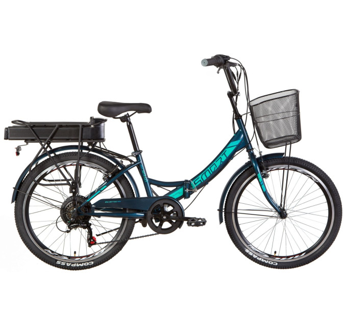 Електровелосипед 24" Formula SMART 500Вт 48В редуктор. дисплей, САП, 12.5Ач з крепл.