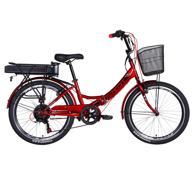 Електровелосипед 24" Formula SMART 500Вт 48В редуктор. дисплей, САП, 12.5Ач з крепл.