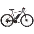 Електровелосипед 29" Formula THOR 1.0 рама-21" 350Вт редуктор 36В. дисплей, САП, 12.5Ач з кріп. на раму, сіро-чорний з червоним 2021
