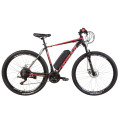 Електровелосипед 29" Formula THOR 1.0 рама-21" 350Вт редуктор 36В. дисплей, САП, 12.5Ач з кріп. на раму, чорно-червоний із сірим 2021