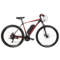 Электровелосипед 29" Formula THOR 1.0 рама-21" 500Вт 48В редуктор. дисплей, САП, 12.5Ач с крепл. на раму, черно-красный с серым 2021