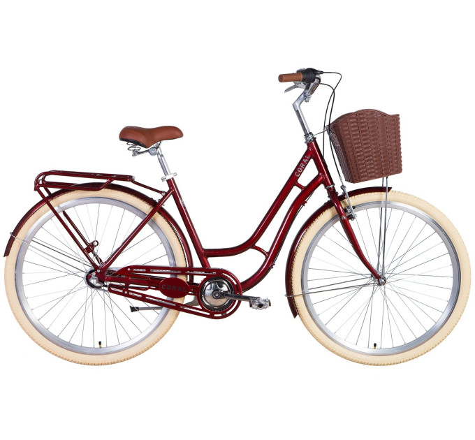 Велосипед 28" Dorozhnik CORAL планет. 2021 (рубиновый)