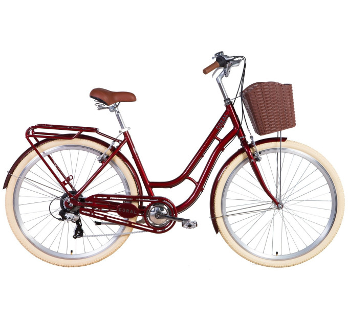 Велосипед 28" Dorozhnik CORAL 2021 (рубиновый)