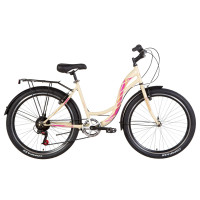 Велосипед 26" Discovery KIWI 2021 (бежевый с сиреневым)