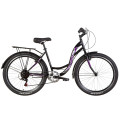 Велосипед 26" Discovery KIWI 2021 (черно-фиолетовый)