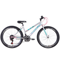 Велосипед 26" Discovery PASSION 2021 (антрацитово-розовый с бирюзовым)