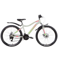 Велосипед ST 26" Discovery KELLY AM DD с крылом Pl 2022 (серо-розовый)