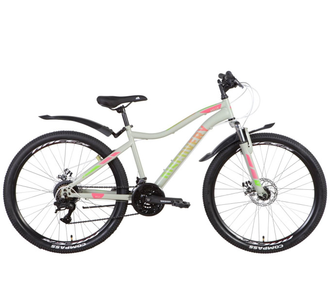 Велосипед ST 26" Discovery KELLY AM DD з крилом Pl 2022 (сіро-рожевий)