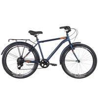 Велосипед ST 26" Discovery PRESTIGE MAN Vbr с багажником зад St, с крылом St 2022 (темно-синий)