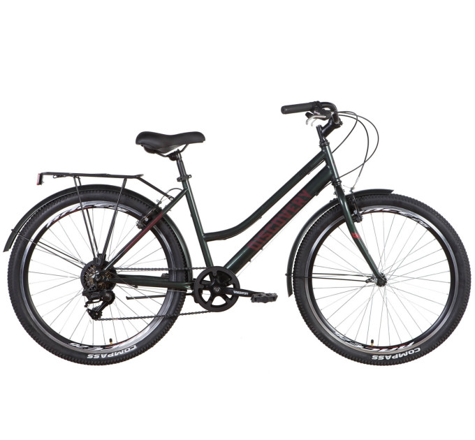 Велосипед ST 26" Discovery PRESTIGE WOMAN Vbr із багажником зад St, з крилом St 2022 (темно-зелений)