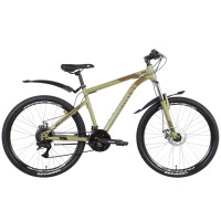 Велосипед ST 26" Discovery TREK AM DD с крылом Pl 2022 (серо-красный)