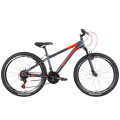 Велосипед ST 26" Discovery RIDER AM Vbr 2022 (темно-сріблястий з червоним)