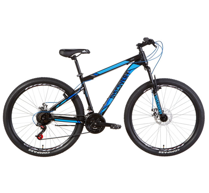 Велосипед 27.5" Discovery TREK DD 2021 (черно-синий)