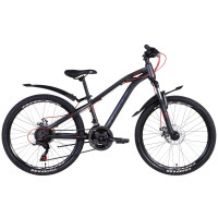 Велосипед ST 24" Formula DAKAR AM DD з крилом Pl 2022 (темно-сірий) Велосипед ST 24" Formula DAKAR AM DD з крилом Pl 2022 (темно-сірий)