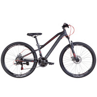 Велосипед AL 26" Formula BLACKWOOD AM DD 2022 (сіро-чорний з червоним)