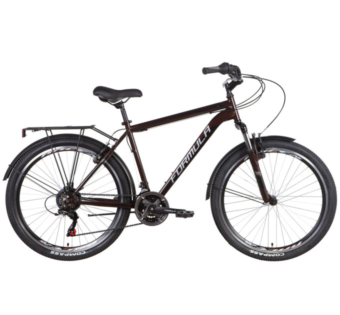 Велосипед ST 26" Formula MAGNUM AM Vbr з багажником зад St, з крилом St 2022 (коричневий)